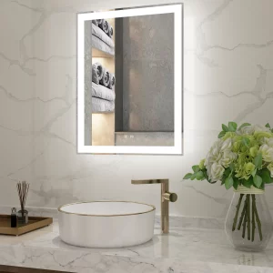 led wall mirror bathroom