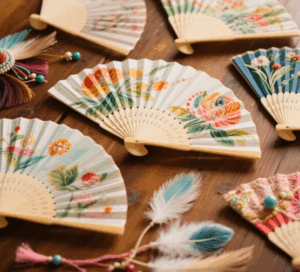 handpainted fan